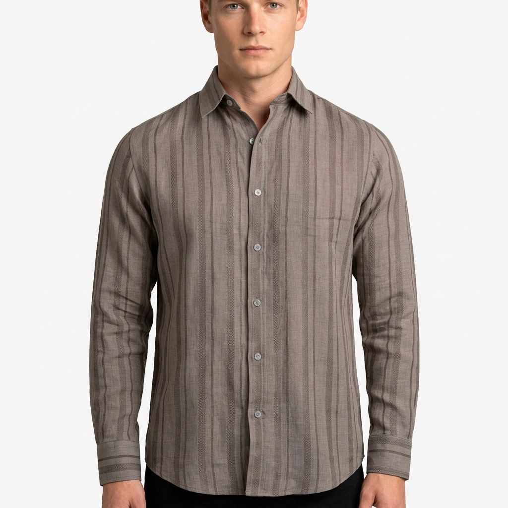 Saxon Linen Stripe Shirt 2