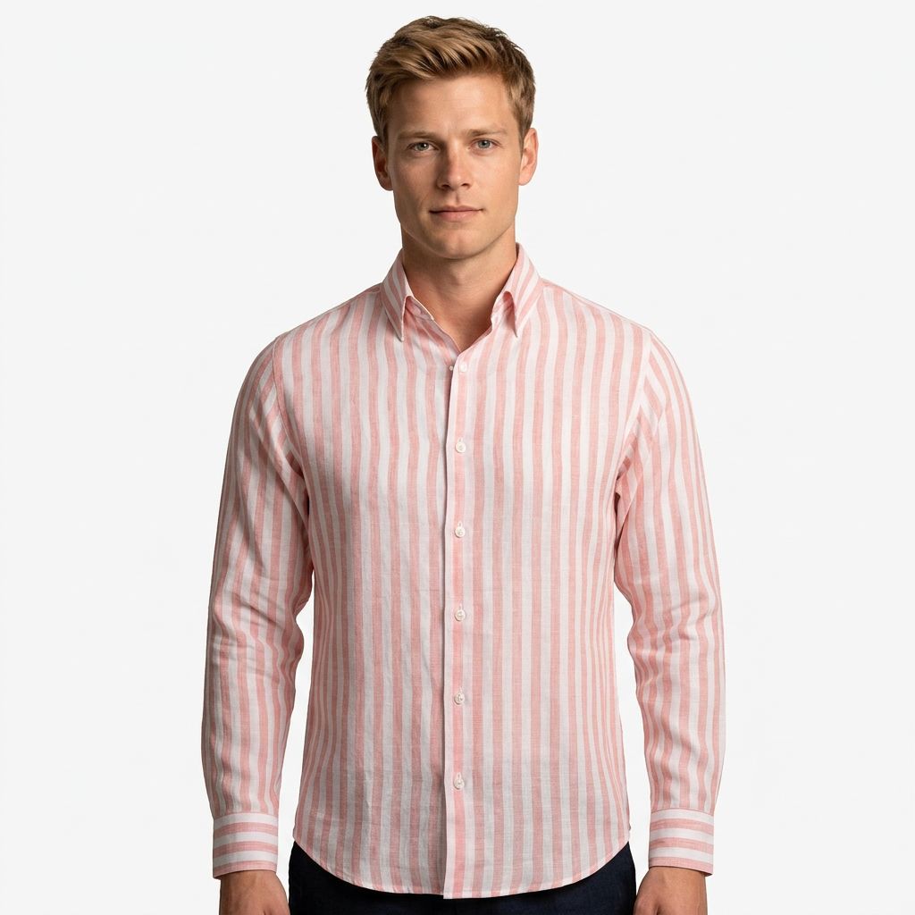 Saxon Linen stripe shirt 1