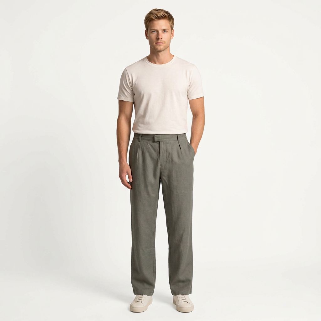 Saxon Linen Pant 001
