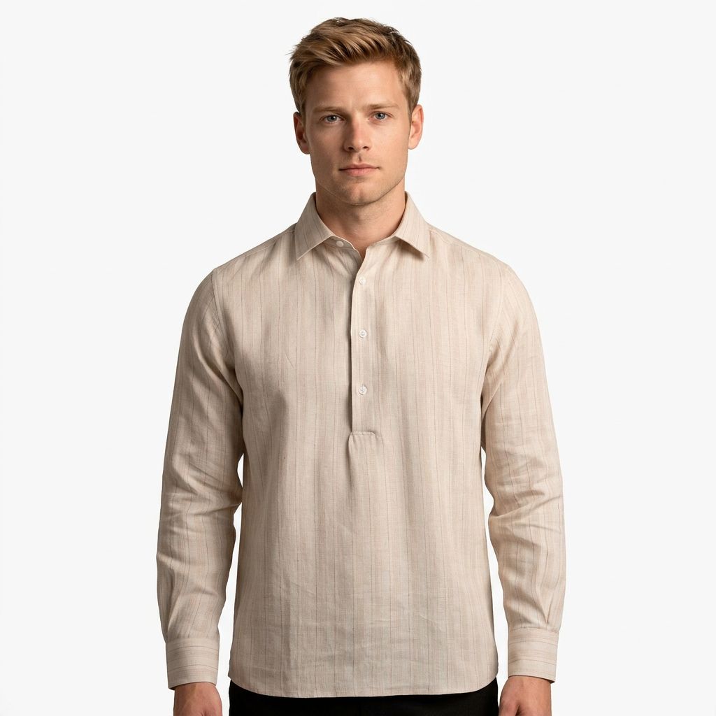 Saxon Linen stripe Shirt 3