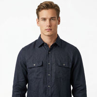 organic Linen Shirt 2 pockets
