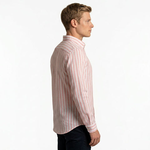 Saxon Linen stripe shirt