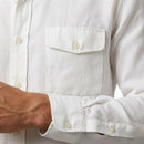 organic Linen Shirt 2 pockets