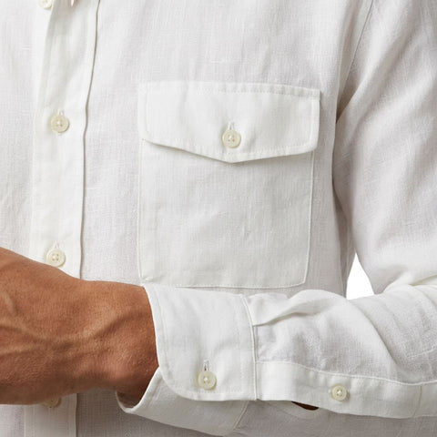 organic Linen Shirt 2 pockets