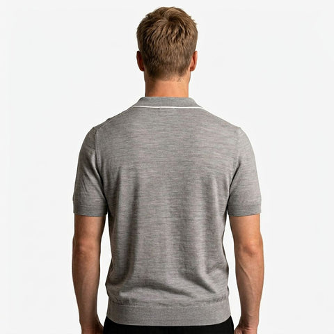 Saxon Polo shirt Wool V-Neck
