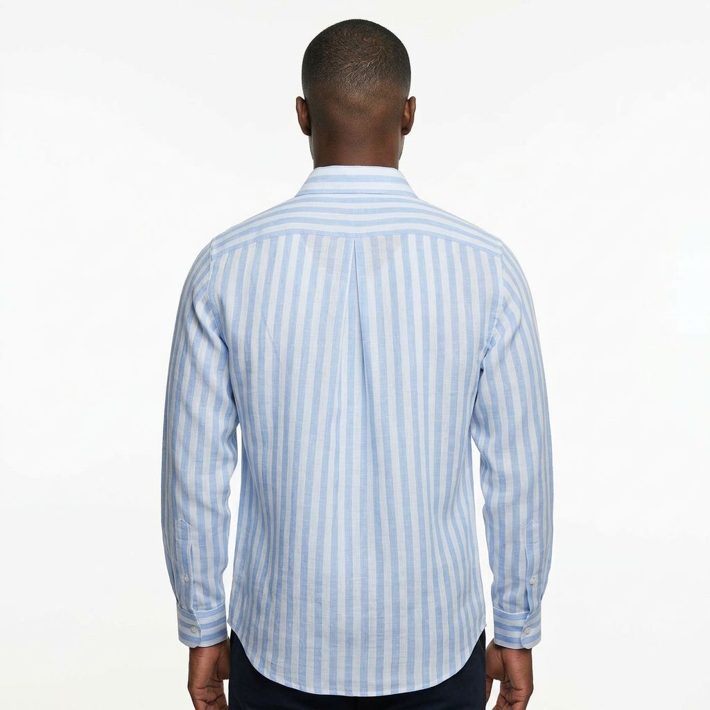 organic Linen stripe shirt