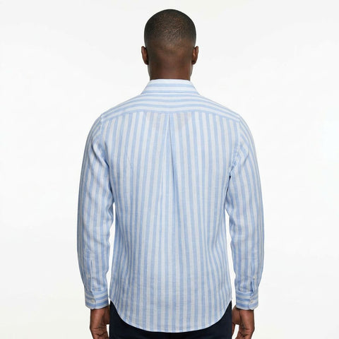 Saxon Linen stripe shirt