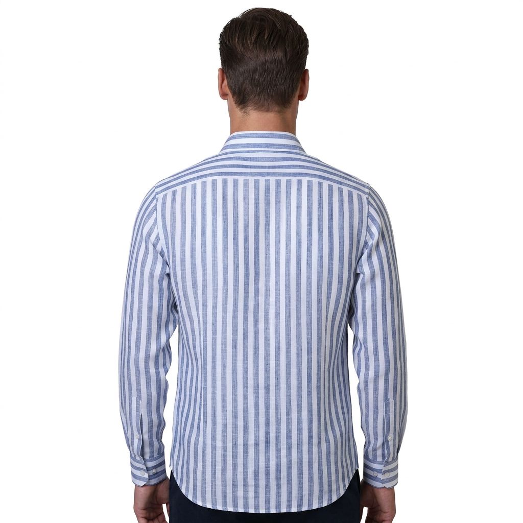 organic Linen stripe shirt