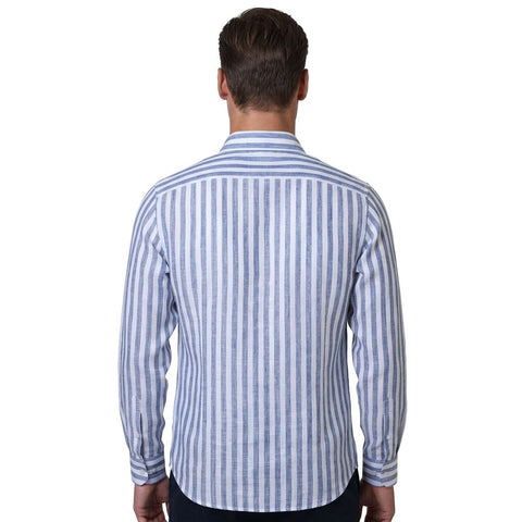 Saxon Linen stripe shirt