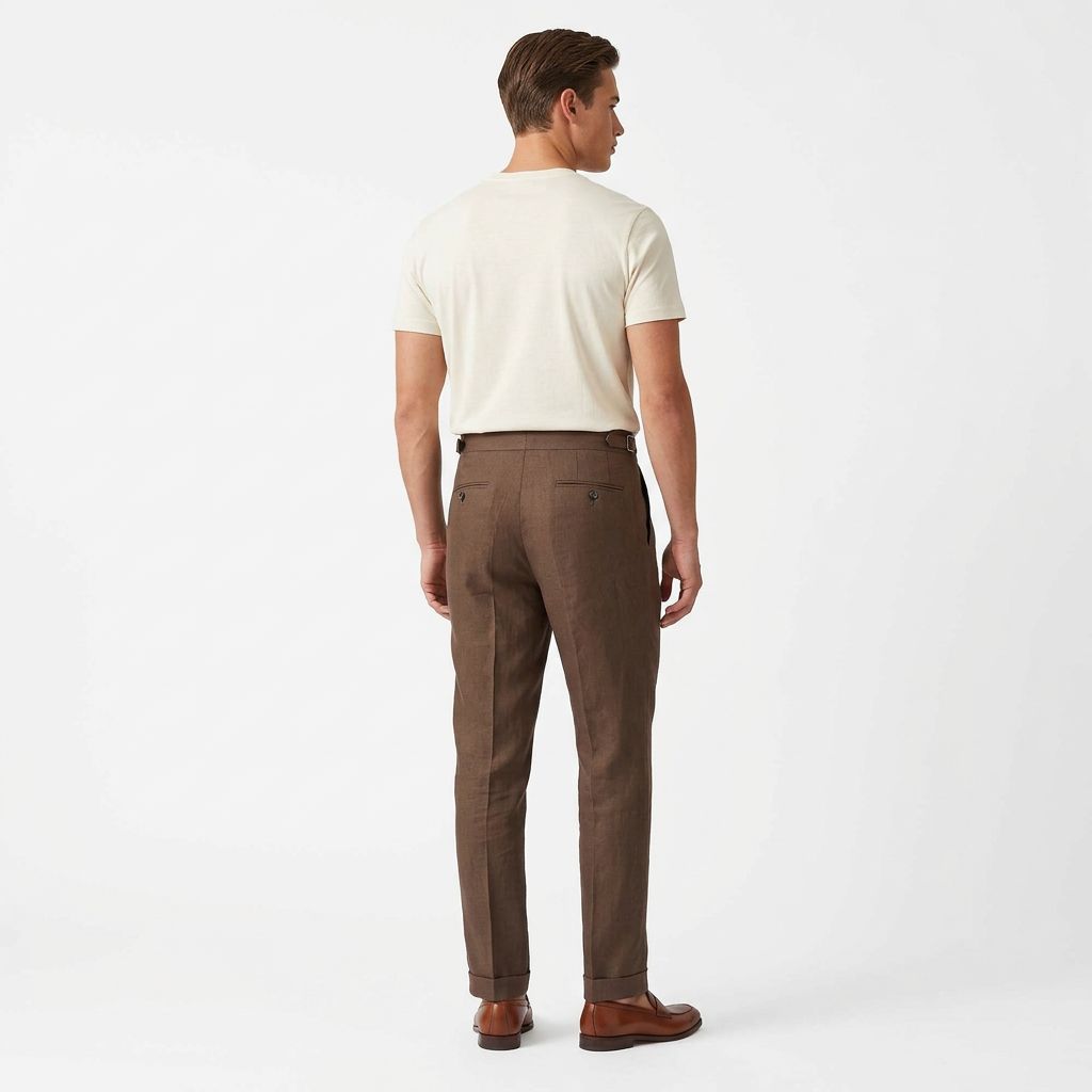 Saxon Linen Pant 002