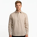 Saxon Linen stripe Over Shirt