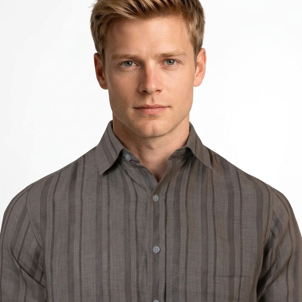 Saxon Linen Stripe Shirt 2