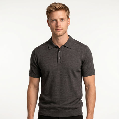 Saxon Polo Shirt Wool