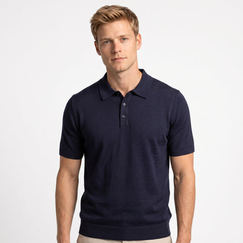 Saxon Polo Shirt Wool