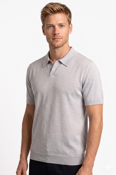 LP Mercerized cotton polo shirt