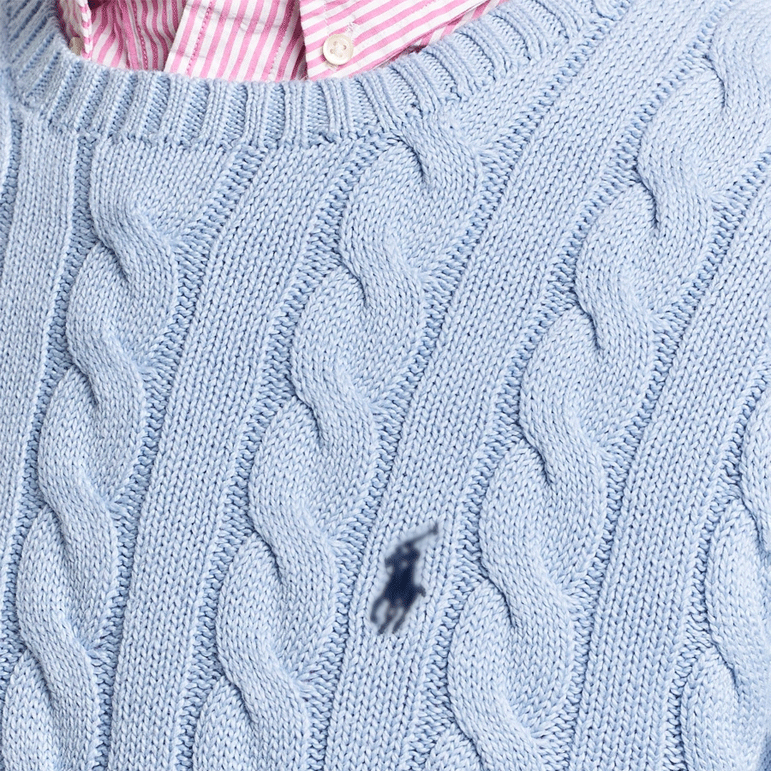 Cable-Knit Cotton Sweater