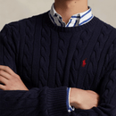 Cable-Knit Cotton Sweater