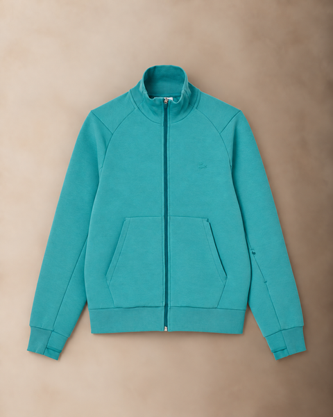 Lact High-Neck F.Z sweater