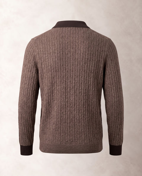 Saxon Button Knit Polo 01