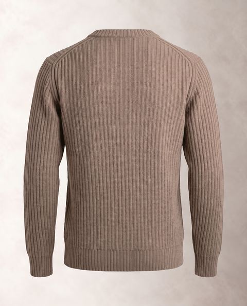 Saxon Button Ribbed Knitwear 01