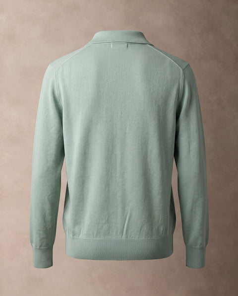 Saxon Wool-Blend V-Neck Polo 02