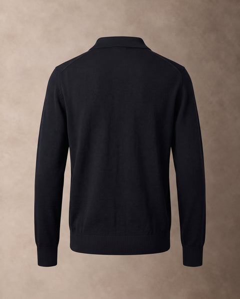 Saxon Wool-Blend V-Neck Polo 02