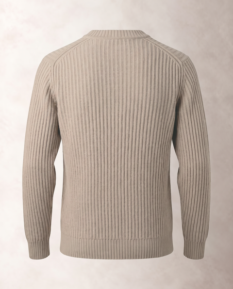Saxon Button Ribbed Knitwear 01