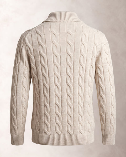 Saxon Cable-Knit Wool-Blend HZ 01