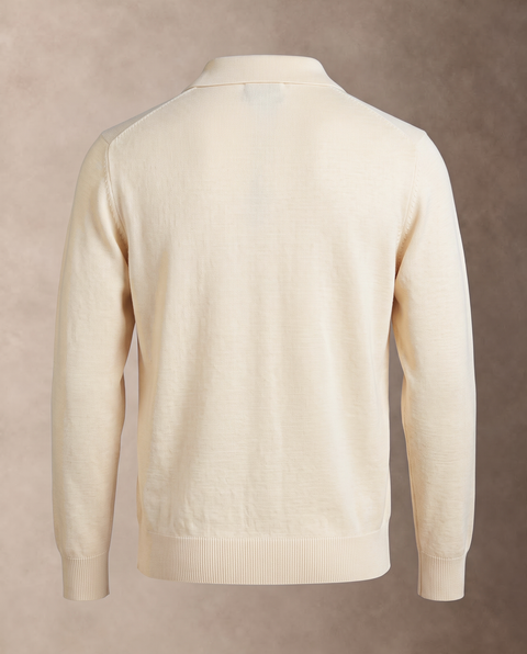 Saxon Wool-Blend V-Neck Polo 02