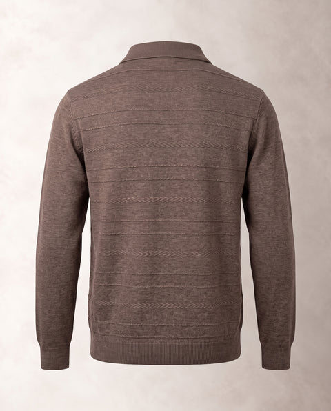 Saxon Wool-Blend Button polo 01
