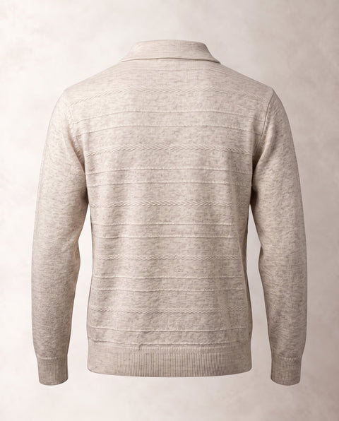 Saxon Wool-Blend Button polo 01