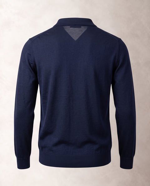 Saxon Wool V-Neck Polo 01