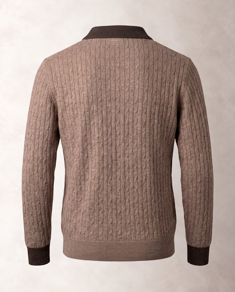 Saxon Button Knit Polo 01