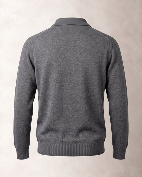 Saxon Wool Button polo 01