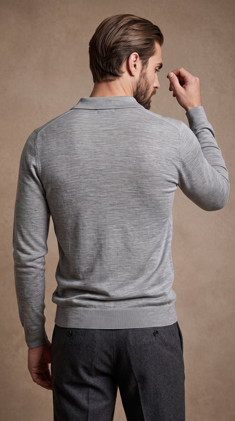Saxon Wool V-Neck Polo 01