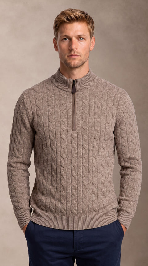 Saxon Wool Cable-knit HZ 1