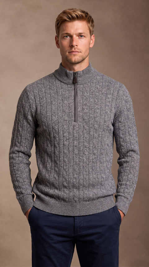 Saxon Wool Cable-knit HZ 1