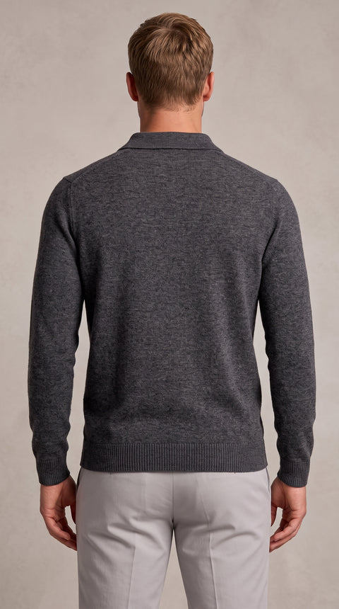 Saxon Wool Button polo 01