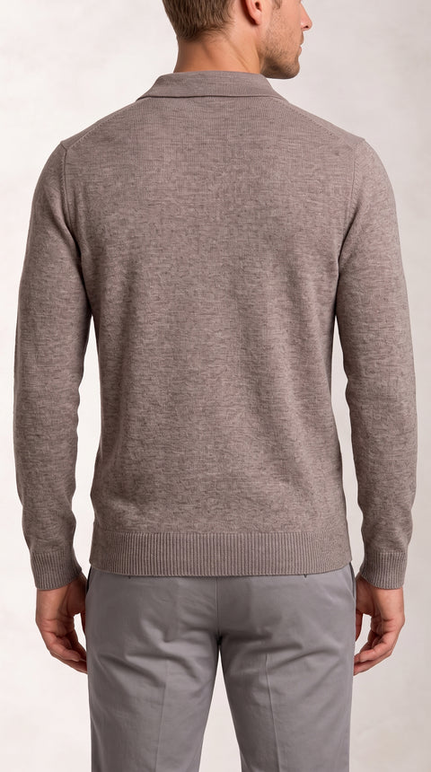 Saxon Wool Button polo 01