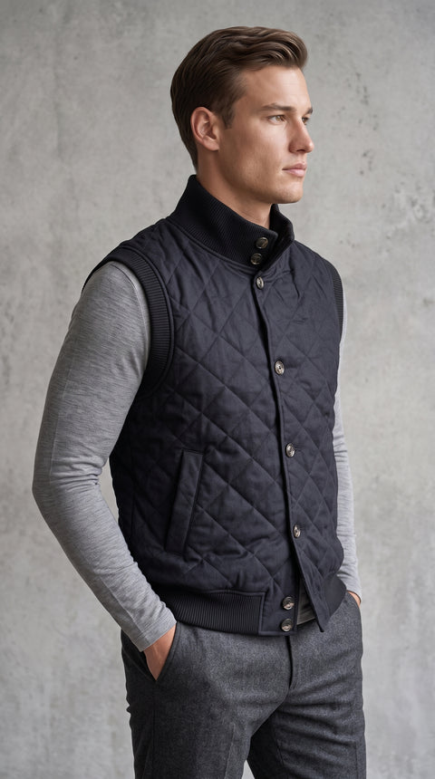 Saxon Quilted Vest 01